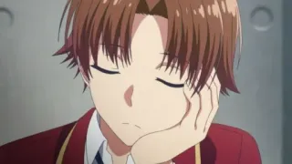 🍁 Kiyotaka Ayanokōji Classroom of the Elite anime, studente, scuola, serio telegram sticker
