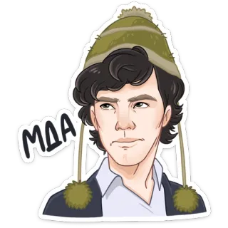😨 Sherlock Holmes MDA sherlock, holmes, detective, hat, illustration telegram sticker