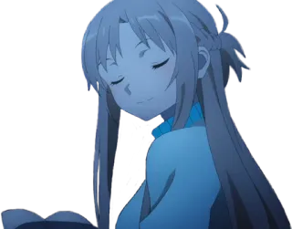 😊 Asuna Sword Art Online Anime, Garota, Sorriso, Retrato, Sword Art Online, Asuna telegram sticker