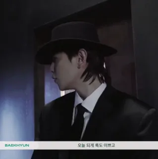 📼 Baekhyun 오늘 되게 복도 이쁘고 เคป็อป, เพลง, นักร้อง, คนดัง, ผู้ชาย telegram sticker