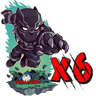 🐅 Black Panther X6 Marvel, superhero, Black Panther, character, cartoon, Wakanda telegram sticker