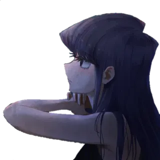 🥰 Komi Komi Can't Communicate Anime, Mädchen, Komi, Komi kann es nicht lassen, Süß, Manga telegram sticker
