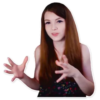 👐 donna, ragazza, ritratto, persona, posa, gesto telegram sticker