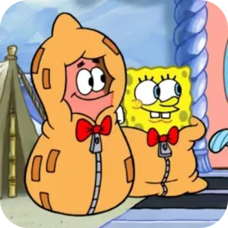 👝 Spongebob Squarepants cartoon, spongebob, patrick, nickelodeon, friendship, animated telegram sticker