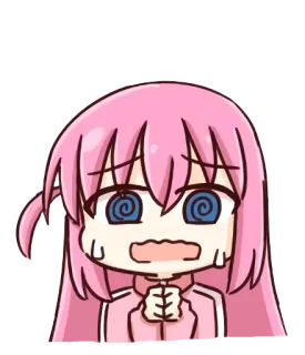 @dangokimochi Bocchi the Rock! whatsapp stickers