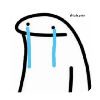 😭 sad, crying, tears, emotion, meme telegram sticker
