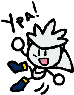 🤛 HPA! cartoon, character, white hair, exclamation telegram sticker