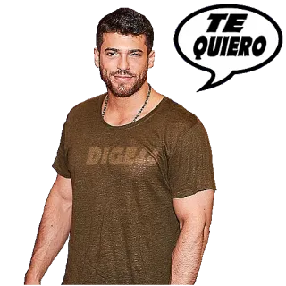 ❤️ TE QUIERO pria, stiker, aku cinta kamu, cinta, pesan, frasa whatsapp sticker