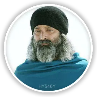 😑 HY546Y man, beard, hat, portrait, indian, vickram telegram sticker