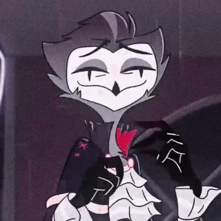 🤤 Stolas Helluva Boss Kreskówka, Demon, Sowa, Arystokrata, Goetycki, Ptak, Postać telegram sticker
