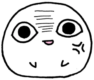 😡 злой, раздражённый, выражение лица, мультфильм, мем, милый, капля whatsapp sticker