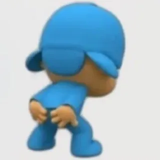 🍑 Pocoyo dibujos animados, animación, personaje, niño, azul whatsapp sticker