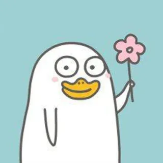 🐥 bebek, kartun, bunga, imut, lucu, karakter whatsapp sticker