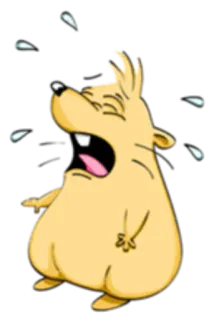 😭 płacz, smutny, łzy, kreskówka, emocje, zmartwiony, ilustracja telegram sticker