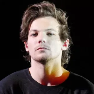 😐 Louis Tomlinson Louis Tomlinson, One Direction, chanteur, célébrité, musicien, pop star, portrait telegram sticker