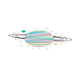 ☄ planeta, saturno, espacio, galaxia, astronomía telegram sticker