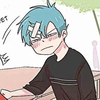 🎸 อนิเมะ, มังงะ, เด็กผู้ชาย, การ์ตูน telegram sticker