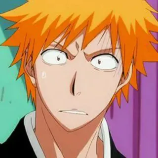 💈 Ichigo Kurosaki Bleach Anime, Manga, Ichigo, Bleach, Kurosaki, Charakter, Cartoon whatsapp sticker