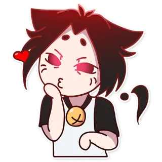 😘 Anime, Cartone animato, Gatto, Carino, Kawaii, Sticker telegram sticker