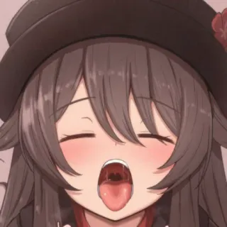 🥵 Hu Tao Genshin Impact anime, character, genshin impact, hu tao telegram sticker