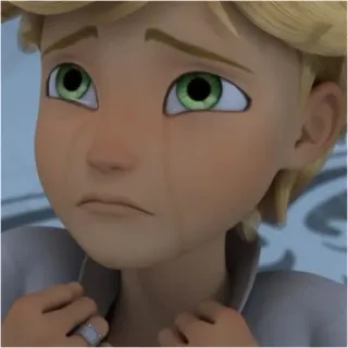 😭 Adrien 难过, 哭泣, 卡通, 男孩, 眼泪 whatsapp sticker