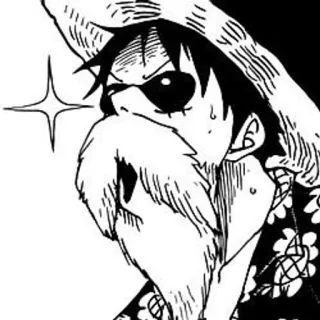 ➖ Monkey D. Luffy One Piece Anime, Manga, One Piece, Luffy, Chapeau de paille, Personnage, Pirate telegram sticker