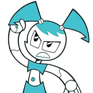 😐 Jenny Wakeman My Life as a Teenage Robot Dessin animé, Robot, En colère, Adolescent, Animé, Nickelodeon telegram sticker