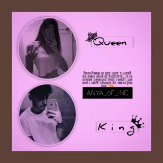 ⭐️ Queen
friendship is NOT JUѕt а шояд
бя some kind of διαβιιτιτιS it
and i will always бе тисяе боя
YOU
ANYA_OF_INC
King amitié, roi, reine, amour, relation telegram sticker