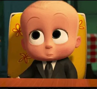 🙄 Boss Baby The Boss Baby em bé, bộ đồ, ông chủ, phim hoạt hình, nhân vật phim whatsapp sticker