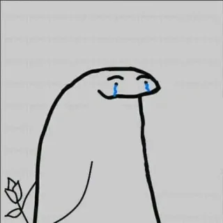 💔 cartoon, crying, flower, sad telegram sticker