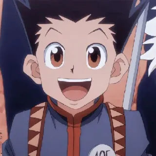 😃 Gon Freecss Hunter x Hunter anime, hunter x hunter, gon freecss, cartoon, animation telegram sticker
