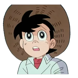 😦 Anime, Garçon, Dessin animé, Personnage, Illustration whatsapp sticker