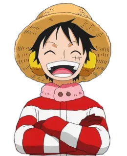 😄 Monkey D. Luffy One Piece Anime, Dibujos animados, One Piece, Monkey D. Luffy, Luffy, Personaje whatsapp sticker
