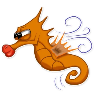 Морской конек telegram stickers