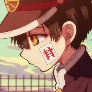 🕊 Hanako-kun Toilet-Bound Hanako-kun 封 anime, manga, ghost, school, supernatural telegram sticker