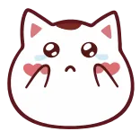😭 kucing, menangis, kawaii, imut, sedih whatsapp sticker