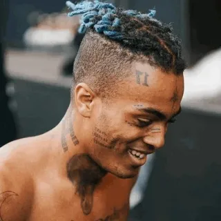 🖤 XXXTentacion rapper, muzikant, zanger, portret telegram sticker