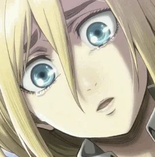 🤫 Historia Reiss Attack on Titan anime, manga, character, Historia Reiss, Attack on Titan telegram sticker
