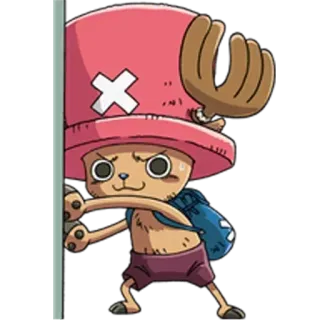 😳 Tony Tony Chopper One Piece anime, one piece, chopper, character, cartoon telegram sticker