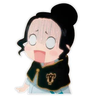 😱 anime, chibi, cartoon, character, expression telegram sticker