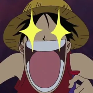 ✨ Luffy One Piece Anime, Desenho animado, Animado, Monkey D. Luffy, One Piece telegram sticker