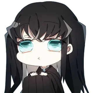 ❄️ Muichiro Tokito Demon Slayer 动漫, 鬼灭之刃, Q版, 可爱, 时透无一郎 whatsapp sticker