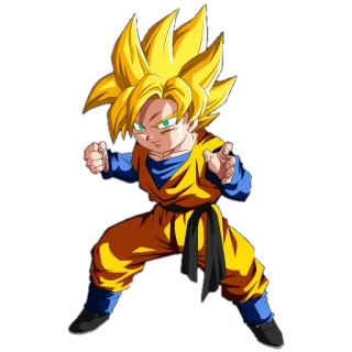 😌 Gotenks Dragon Ball Z anime, dragon ball z, gotenks, super saiyajin, desenho animado, lutador telegram sticker