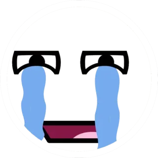 😭 llorando, triste, emoji, lágrimas, cara telegram sticker