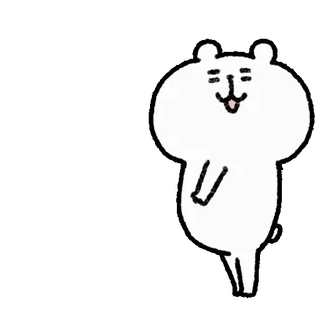 🤍 Bär, süß, Tier, Cartoon, lustig telegram sticker