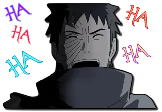 😂 HA laughing, haha, fun, cartoon, smile telegram sticker
