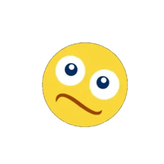 😐 Emoji, Confundido, Incierto, Preguntando, Expresión, Cara, Amarillo whatsapp sticker