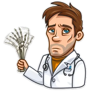 👋 médico, anatomia, esqueleto, mão, médico, ossos telegram sticker