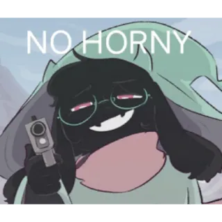 🔞 Ralsei Deltarune NO HORNY arma, ralsei, deltarune, no horny, videojuego, personaje telegram sticker