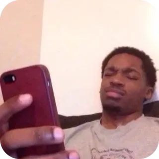 🤳 Young Jamal Confused Black Guy meme telegram sticker